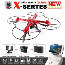 X102h mjx rc drone quadcopter una tecla de retorno de mantenimiento de altitud con 4 k 1080 p hd cámara rc helicópteros con llevar gopro/sjcam/xiaomi