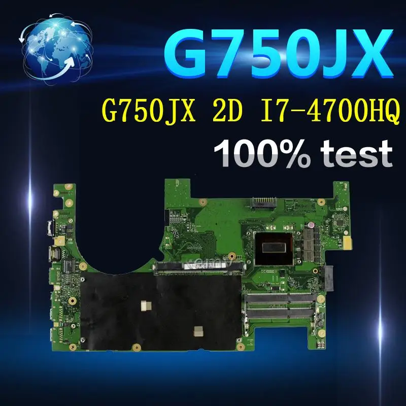 Amazoon G750JX материнская плата для ноутбука ASUS G750JX G750JW G750JH G750J G750 Тесты Оригинал материнская плата 2D I7-4700HQ