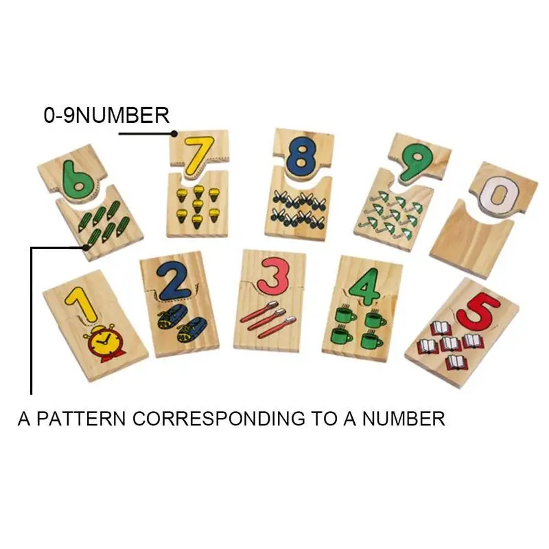 23*9*2cm Montessori Game Childhood Teaching Logarithmic Matching Calculation Digital Mathematical Learning Educational Toys