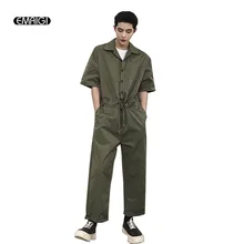 Мужские модные повседневные шаровары, брюки-карго, Рабочие комбинезоны, уличная одежда в стиле хип-хоп, мужские и женские свободные цельные комбинезоны, комбинезон, брюки