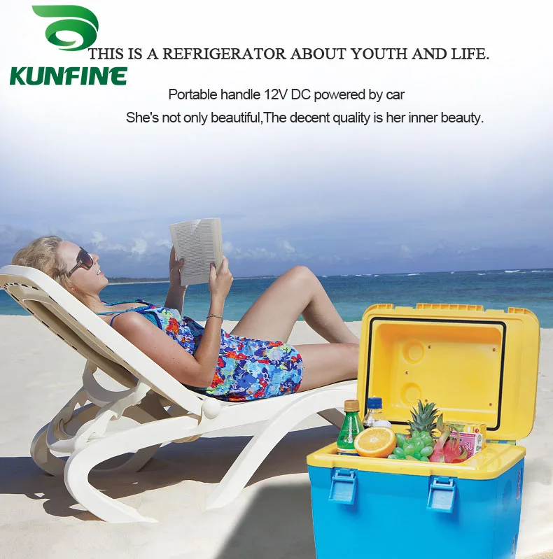 KUNFINE DC 12V24V 110-240V AC Car Refrigerator Multi-Function Fridge Compressor Vehicel Protable Refrigerator Freezer Cooler PN-18-1 (1)