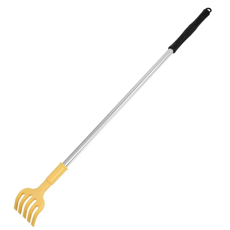 

Plastic Non-slip Handle Beige Manual Back Scratcher Massager 18" Length