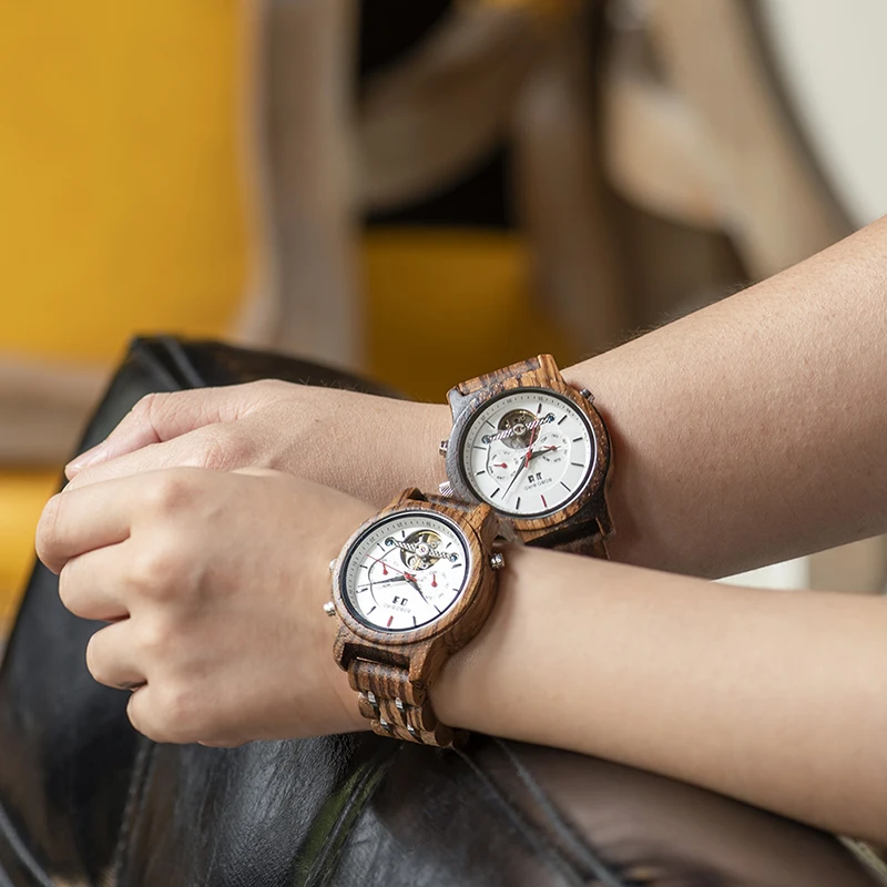 Mechanical Watches Men Top Brand Luxury Wooden Watch
