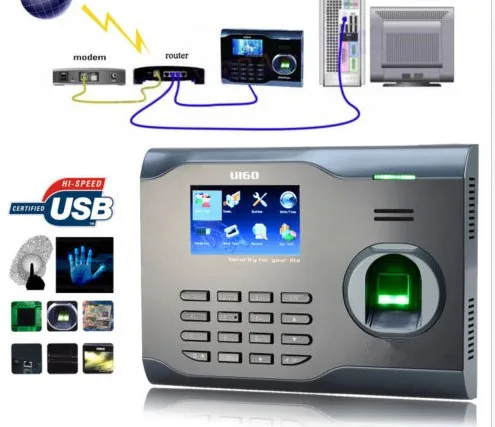 

Fingerprint Time Attendance Built In WiFi Support 3000Finger office WIFI biometric Software WIFI Employee Recorder U160
