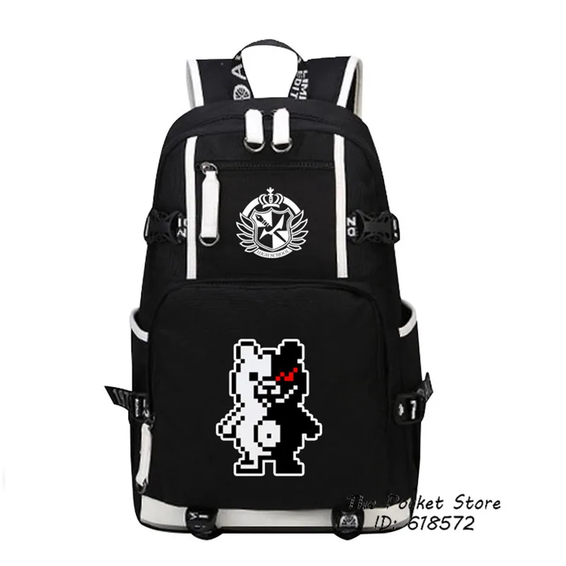 Mochila Danganronpa de dibujos animados para mujer, Bolsa