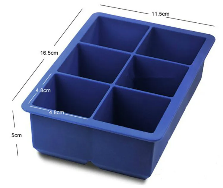 

The new baby food supplement box Silicone Ice Cube Tray Mold Maker Party Kitchen DIY brick Ice Cream Mold Maker Free shipping