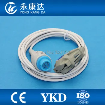 

3pcs/pack YKD PM9800 spo2 sensor suppliers for Adult Soft Tip Sp02 probe with 8 pin connector