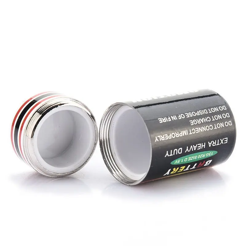 1PC 4.5*2.4cm Creative Hidden Money Coins Container Case Pill Box Battery Storage Boxes Secret Stash Diversion Safe | Красота и