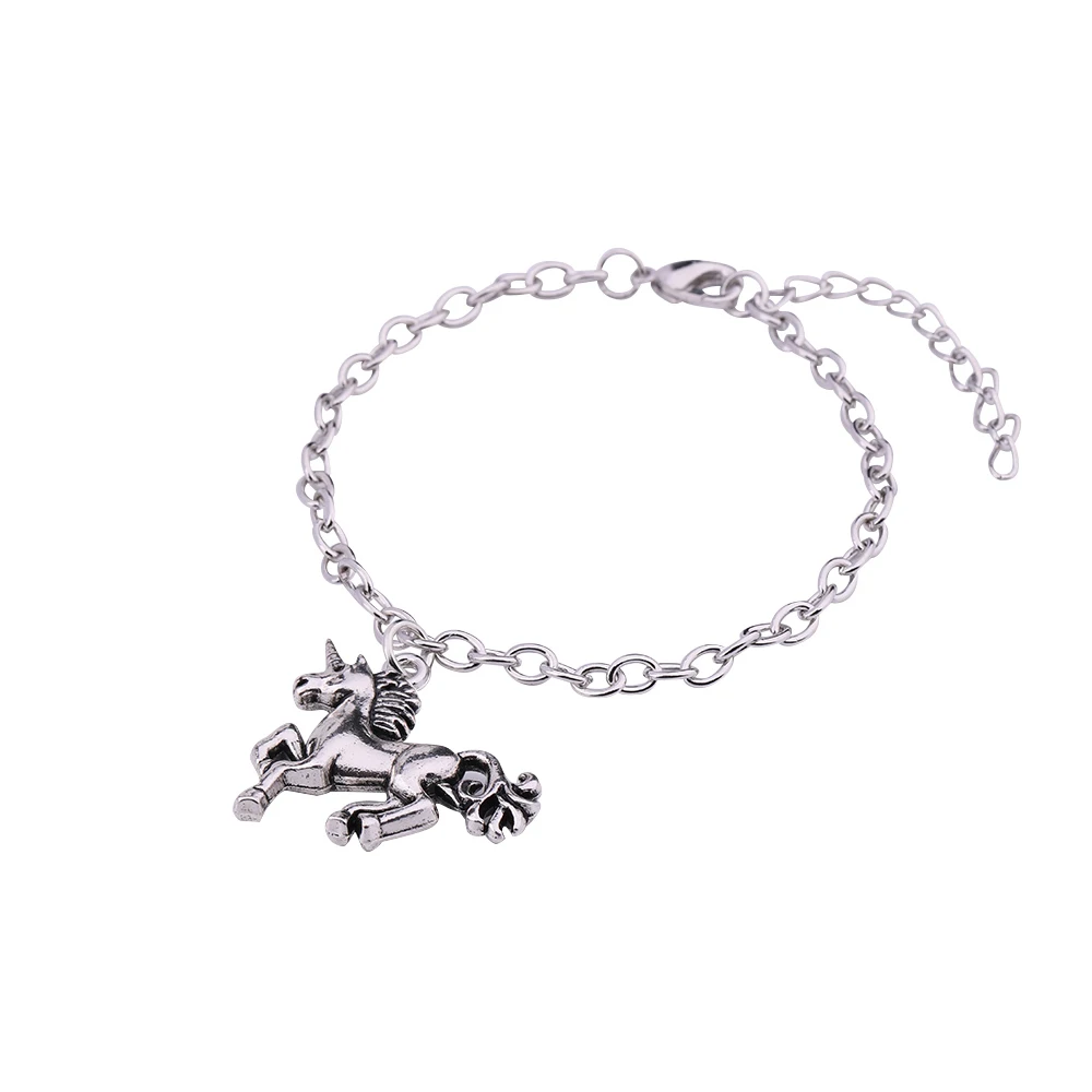 

Teamer Silver Pendant Bracelet Ravenl Handsome Horse Amulet Light Pendant Bracelet Animal Jewelry For Man Gifts