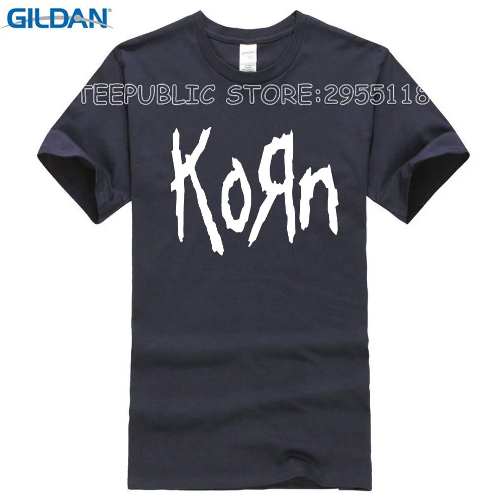 New mens t shirts fashion 2017 Korn Metal Rock band Logo Graphic T Shirt Cotton O Neck short sleeve Tee Shirt hip hop Sizejpg6jpg6jpg6jpg6jpg6