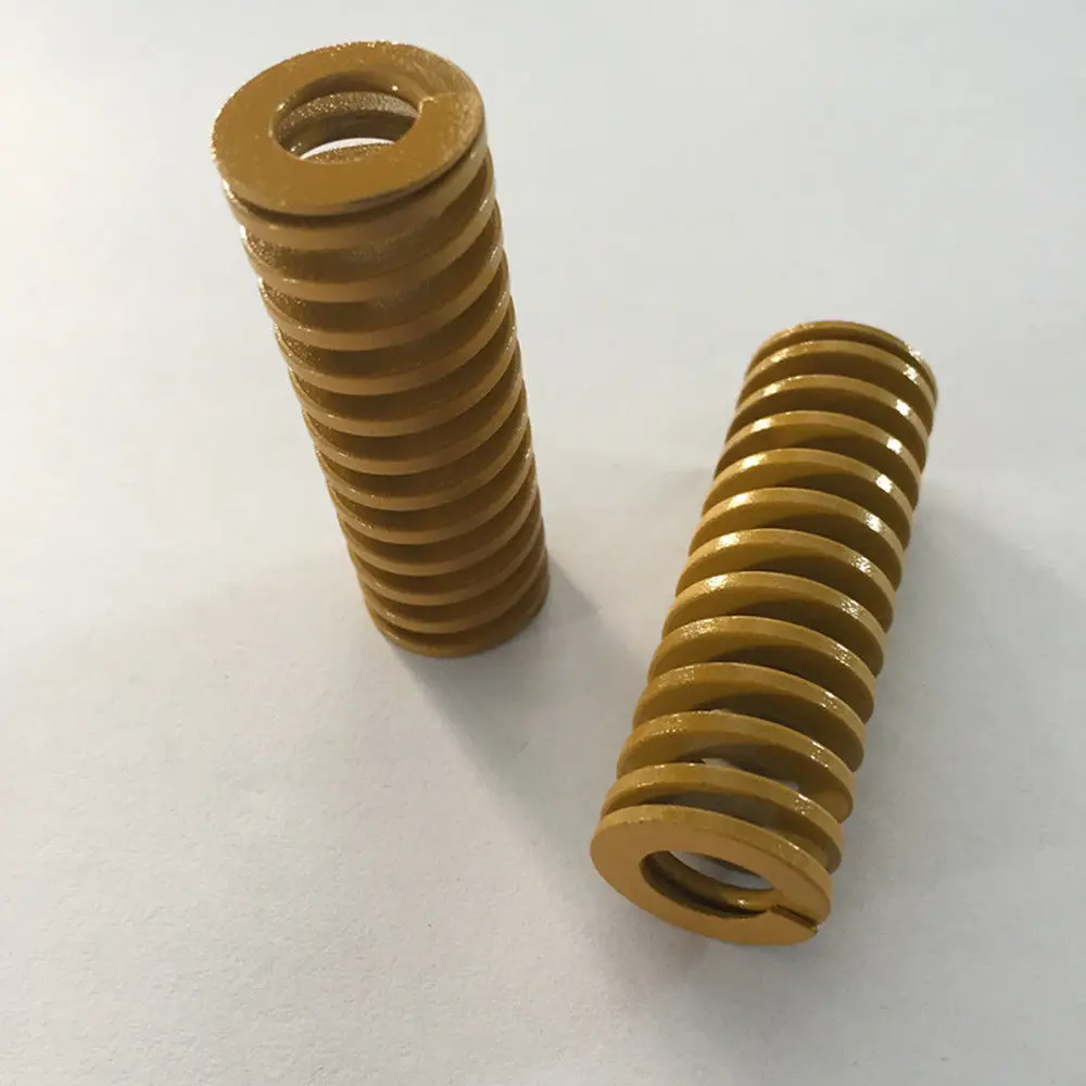 2 шт. жёлтая пружина для сжатия нагрузки 20x10x25/30/35/40/45/50/55/60/65/70/75/80/90/100/125 мм|Детали