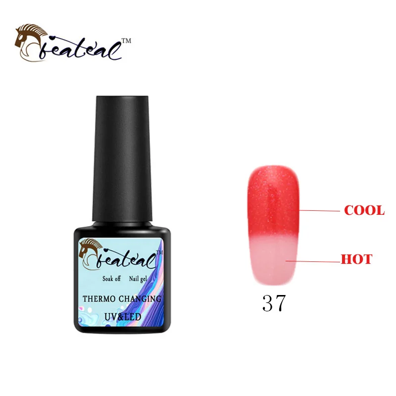 Beateal Гель-лак для ногтей изменение температуры УФ Гель-лак для ногтей изменение температуры цвет лак для маникюра термо-Гель-лак - Цвет: 37
