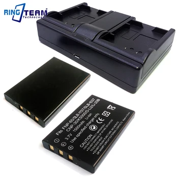 

FNP-60 NP-60 Digital Battery 2x & Dual USB Charger 1x for Fujifilm Digital Camera FinePix F401 F410 F601 Zoom M603 DC-T50 DC6300
