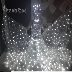 Светодиодные Костюм/LED сценические/световой костюм/Александр робот/LED robdt/LED Балетные костюмы костюм партии /Приём Clothingss