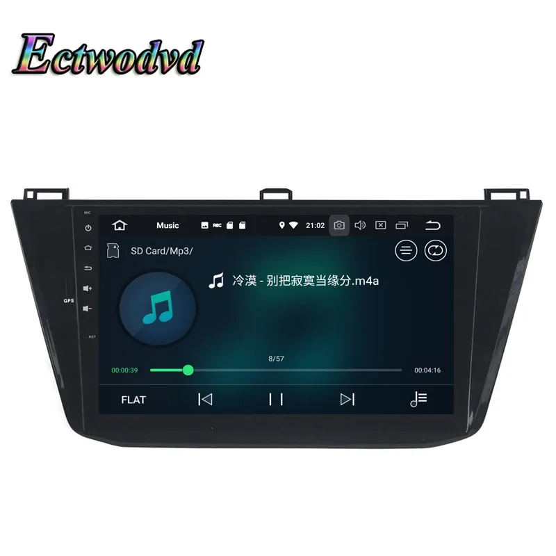 Best Ectwodvd 4G RAM 32G ROM Octa Core Android 8.0/8.1 Car DVD for Volkswagen Tiguan 2016 2017 2018- Radio Stereo Play GPS Navigation 6