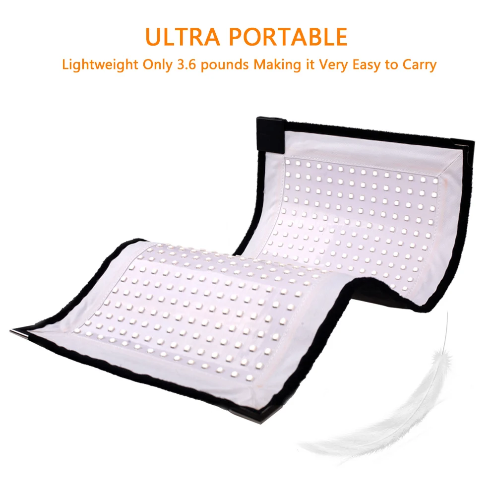  Travor New Arrival FL-3060 Flexible LED Video Light 448pcs LEDs CRI95 5500K 2.4G Remote Contol for  - 32802896966