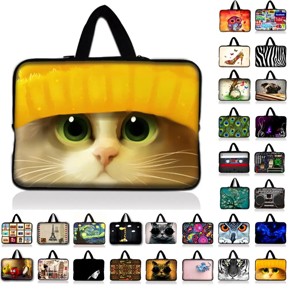 Cute Cat Laptop Sleeve Bag Notebook PC Smart Cover Case For ipad MacBook 7 9.7 10 11.6 12 13 13.