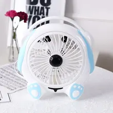 Dani Чжан 9 дюймов 220 В 20 Вт мультфильм рабочего небольшой вентилятор энергосбережения Mute электрический вентилятор собака шаблон чисто медного провода 30x27 см