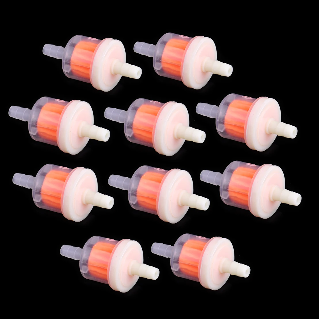 

CITALL 10pcs Motorcycle Clear 1/4" 6-7mm Hose Inline Gas Fuel Gasoline Filter for Harley Chopper Kawasaki Yamaha Suzuki Scooter