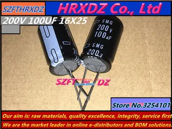 

SZFTHRXDZ 20PCS new imported original 200V 100UF 16X25 electrolytic capacitor 100UF 200V 16*25