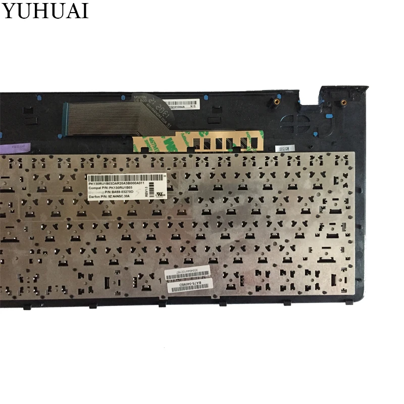 Teclado Russo com Moldura Azul para Samsung Uso em Laptop Estampa Azuis para Samsung Vários Modelos - Imagem 3