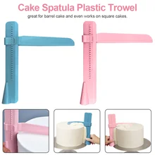 Самодельная Выпечка посуда кухонный инструмент, для торта Скребок для торта плавный Регулируемый помадка кухонные лопатки край разглаживающий крем украшения