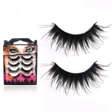 10 пар полуручных накладных ресниц, натуральные накладные ресницы, инструмент для наращивания ресниц, Объемные Толстые удлиняющие Искусственные ресницы, Искусственные ресницы