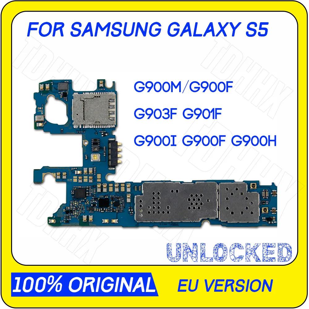 

ROM 16GB Europe version original for Samsung Galaxy s5 G900M G900I Motherboard Android logic board G900F / G900F / G900H