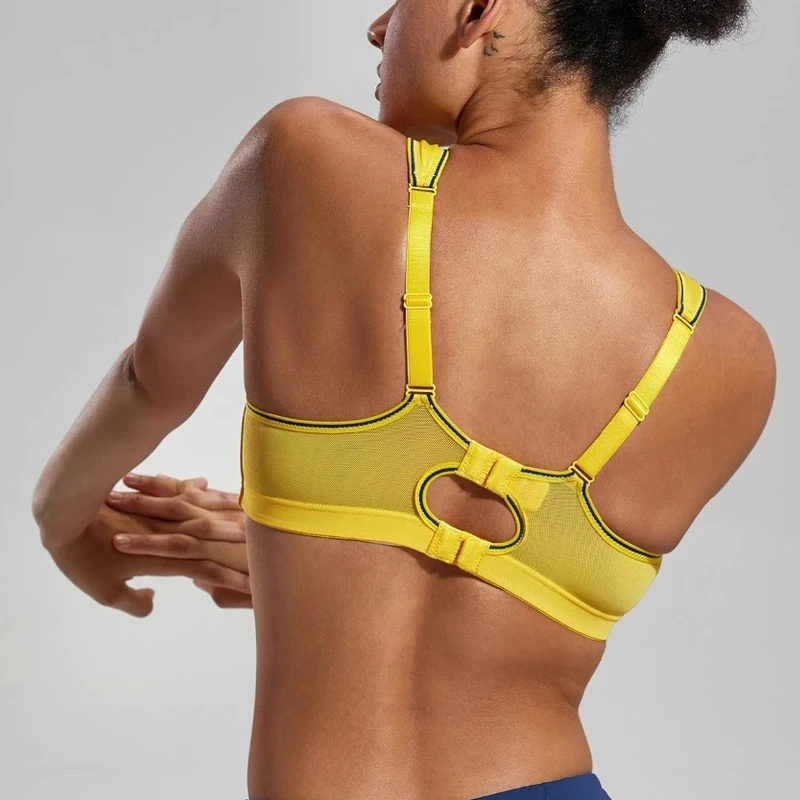 Goedkoop Vrouwen Hoge Impact Draad Gratis Non Padded Racerback Maximale Sportbeha 32 34 36 38 40 42 B C D Dd E F