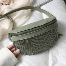 DORANMI, поясные сумки с кисточками для женщин, поясная сумка, сумка через плечо, женская кожаная сумка на пояс, сумка на плечо Nerka DJB455