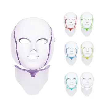 

7 Colors Led Facial Mask Led Korean Photon Therapy Face Mask Machine Light Therapy Acne Mask Neck Skin Care Beauty Led Mask