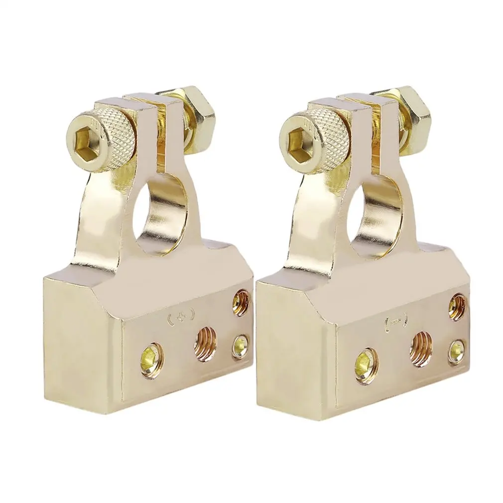 2018 2pcs/set Quick Connect Zinc Alloy Car Battery Terminal Positive