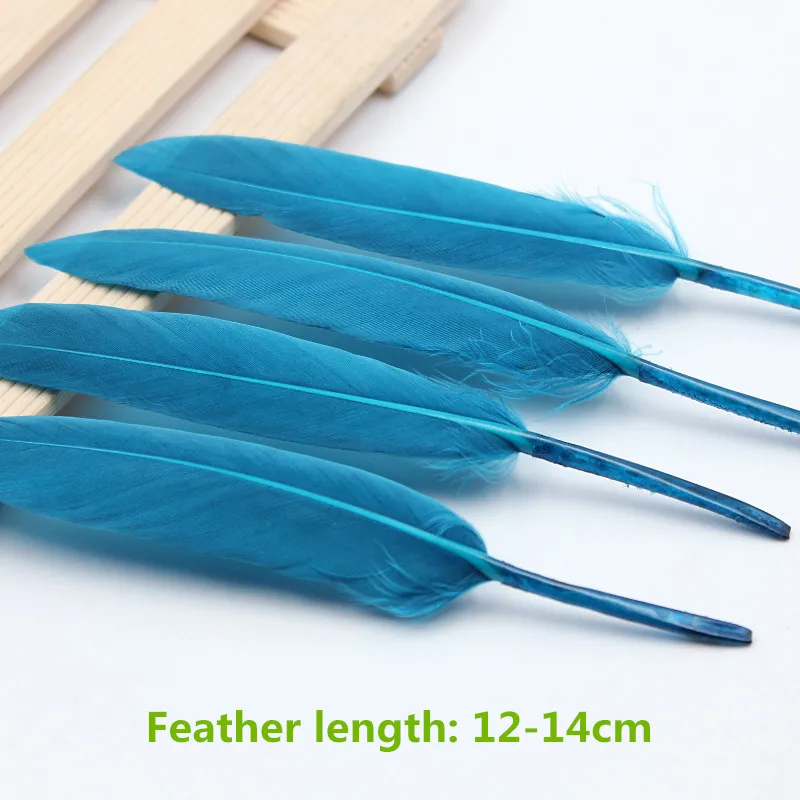 100 шт. декоративные серьги в виде гусиных перьев 12 14 см|decorative feathers|chicken feathergoose feathers