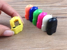 Robot shape Android Phone Micro Mini USB To Usb OTG Adapter Data Sync Cable For Tablet PC MP3/MP4 smart Phone