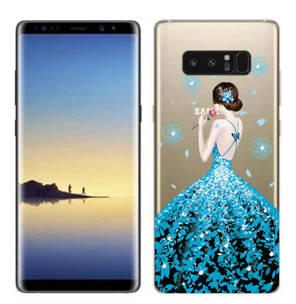 Clear Silicone Fundas for Samsung Galaxy S8 S9 S8 Plus S9 Plus Soft TPU Cover for Samsung Note 3 4 5 7 8 9 Case Protective Shell (5)
