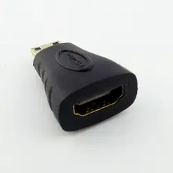 1 шт. HDMI 1.4 Женский Джек Mini HDMI штекер конвертер HD 1080 P золото адаптер