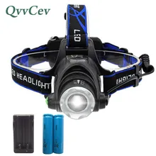 Фара Перезаряжаемые LED Кемпинг Фонари фара для Охота Q5 налобный фонарь с 18650 Батарея Зарядное устройство фонарик