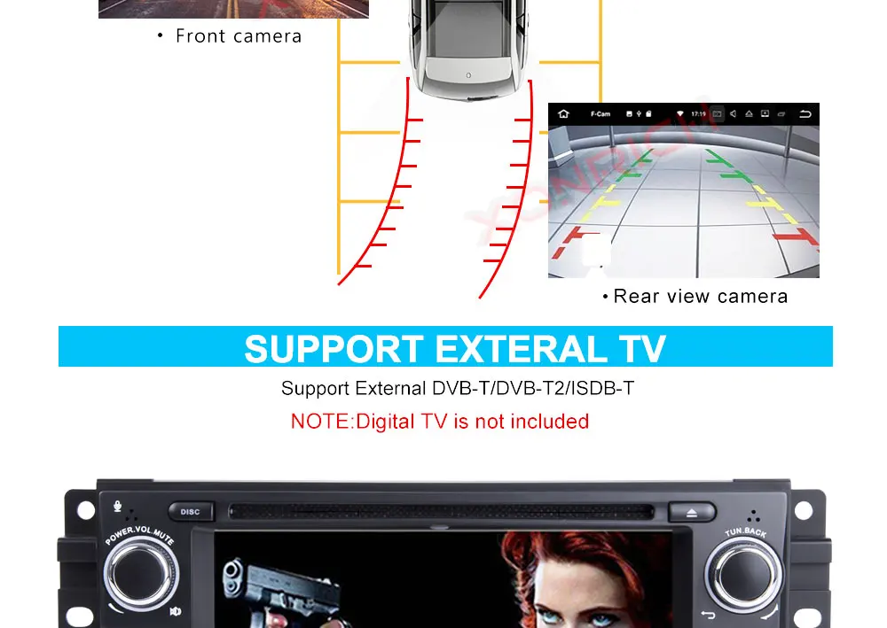 Cheap Autoradio 1 Din Android Car Stereo DVD Player For Jeep Grand Cherokee Chrysler 300C Compass Patriot Dodge Sebring GPS Navi 22