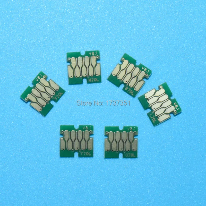 

6 color IC80 auto reset chip permanent use for epson EP-977 EP-907 EP-807 EP-707 EP-777 Printer cartridge