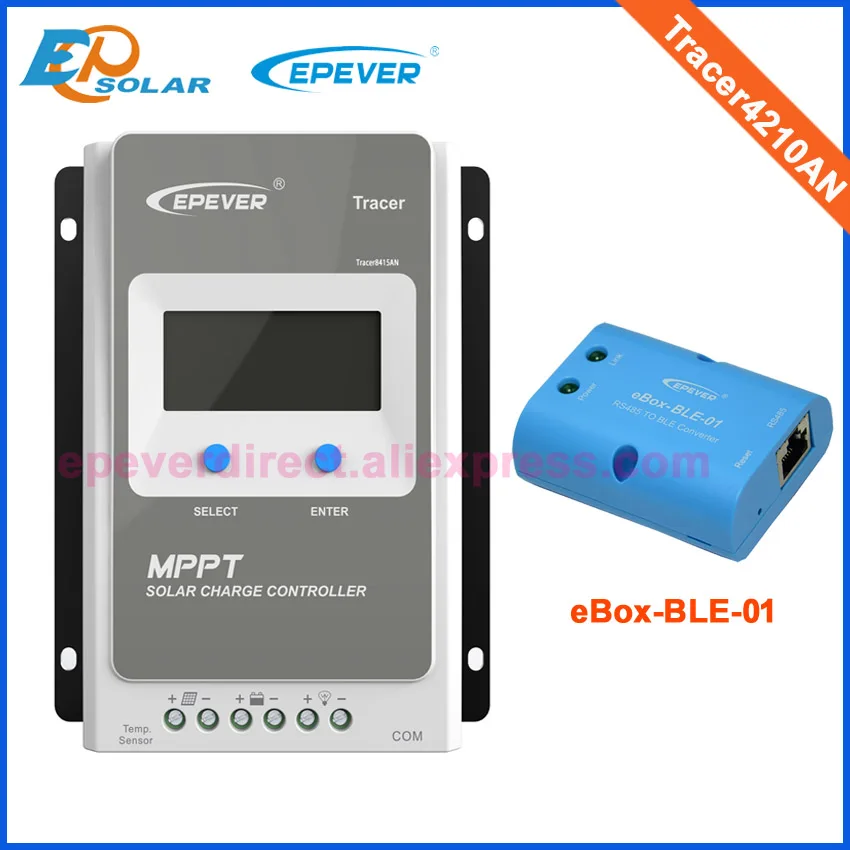 

Solar Tracking regulator Tracer4210AN 40A+ble adapter for Android system phone use EPEVER 40A 40amps controller lcd display