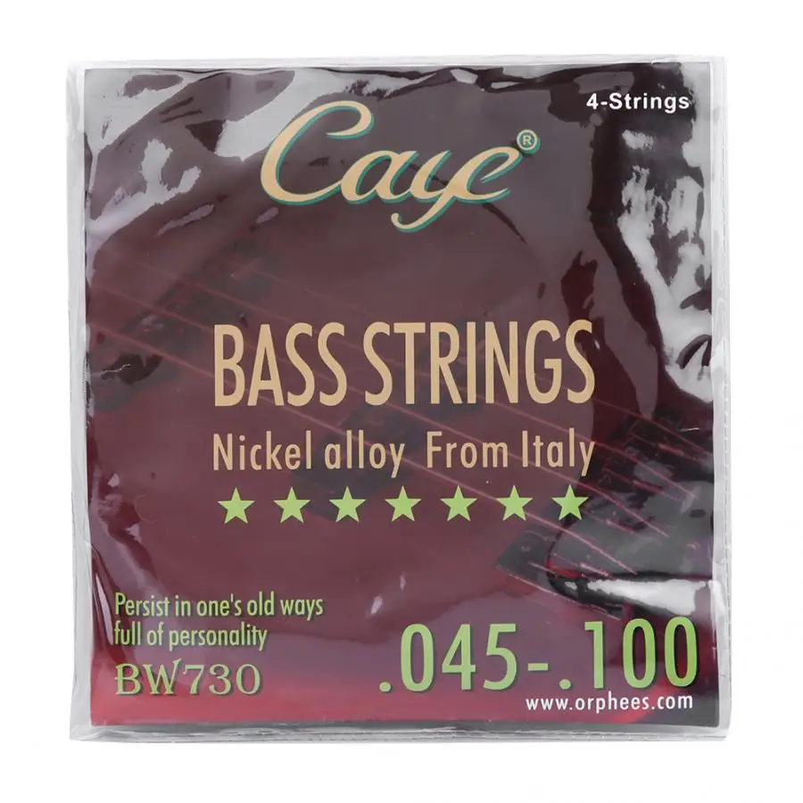 Guitar Electric Guitar CAYE Series BW730 Nickel Alloy Guitar Strings Electric Bass Strings 4-Strings 0.45-100 High Quality
