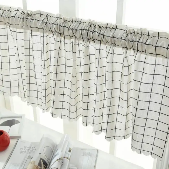 Лучшие шторы балдахин 45x150 см Декоративные короткие прочные для окна кухни кафе дома XH8Z JY04