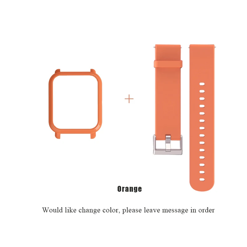 20mm Silicone Wrist Strap Sports Wristband Bracelet Case Cover for Xiaomi Huami Amazfit Bip BIT Smart Watches Accessories