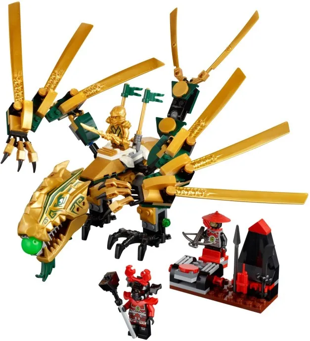 

Phantom Ninja Series Golden Dragon Lloyd Jay Cole Kai Ninjagoed Model Building Blocks DIY Bricks Toys Gifts Compatible with POGO