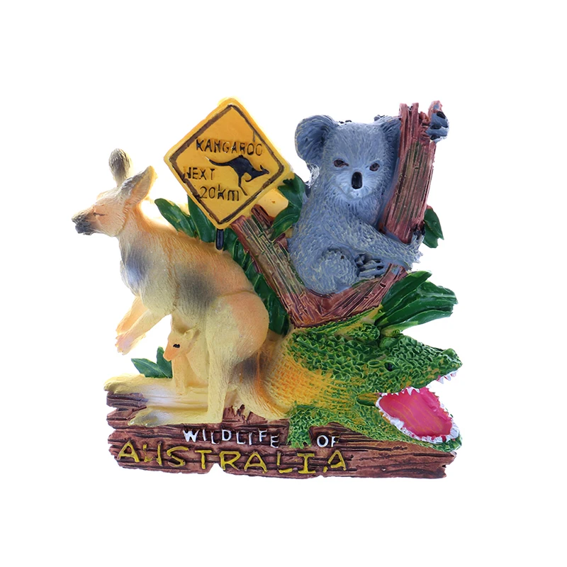 cute Australia Crocodile Kangaroo Koala Fridge Home Decoration Refrigerator