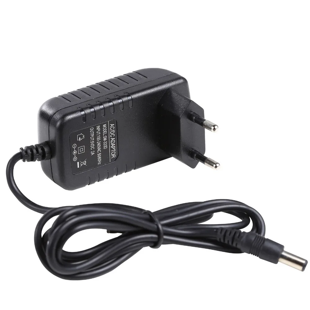 

Style EU Big Plug AC Power Charger Adaptor Adapter 100-240VAC To 5VDC 2000mA