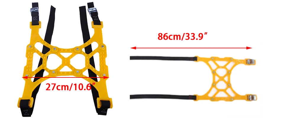 CITALL Универсальный Сгущает автомобильное двойные пряжки зимние снежное шин сухожилия утолщение регулируемый цепей противоскольжения TPR