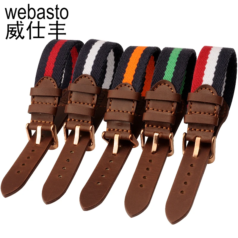 

Webasto Watch Band For Daniel Wellington Nylon Straps Width 18mm Buckle Watch Strap Watchbands For DW Free Shipping