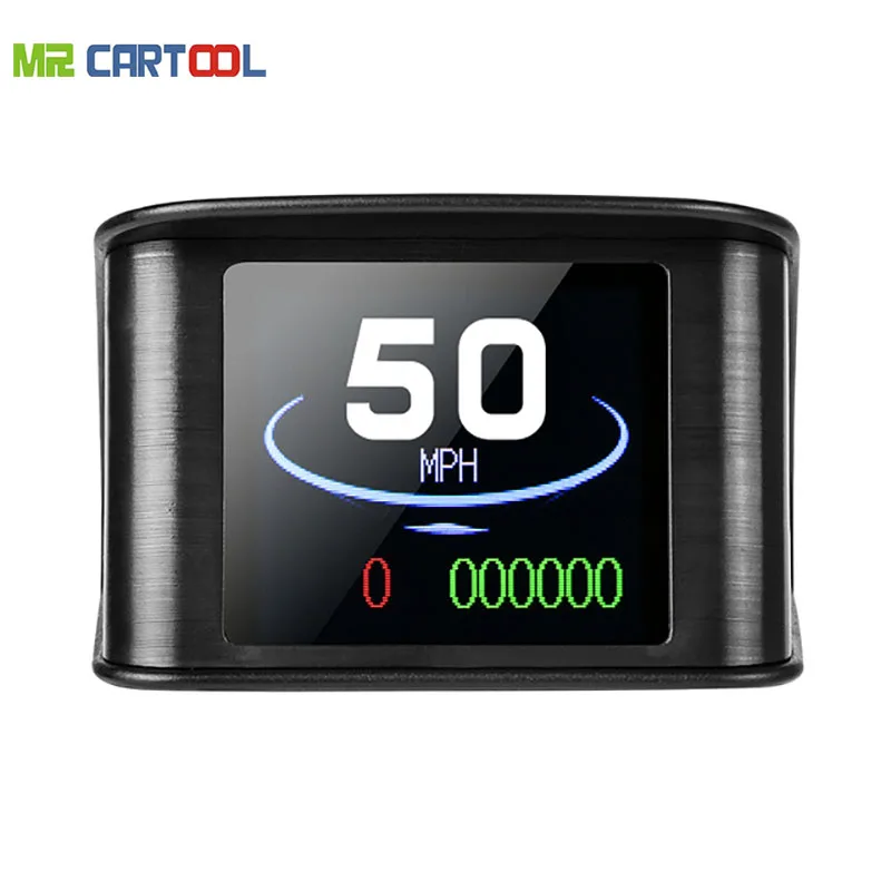 MR CARTOOL M1 OBD2 HUD Head Up Display Car Speedometer Auto Fuel Consumption Temperature Gauge OBDII Diagnostic Tool Scanner