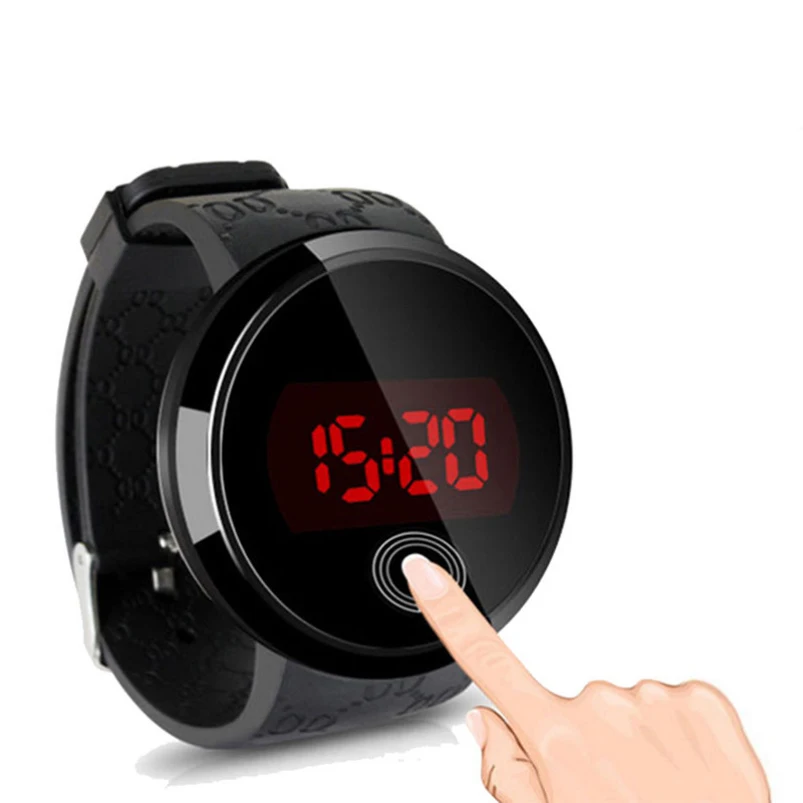 

Fashion Waterproof Casual Watch LED Touch Screen Smart Men Wristwatches Day Date Silicone Lovers Watch Mens Top Brand Luxury